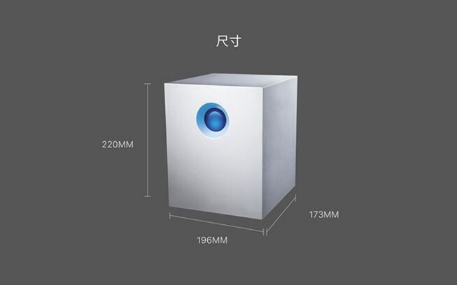 LaCie莱斯_5盘位雷电2_磁盘阵列柜桌面存储移动硬盘_20/30/40TB