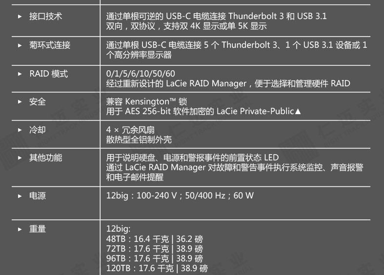 12big 产品参数